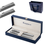 Komplekt: Waterman Impression terasest t&auml;itesulepe ja pastapliiats (F) graveeringuga