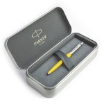 Parker Jotter Originals Yellow Pastapliiatsi kinkekomplekt metallkarbis