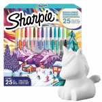 Sharpie Fine segav&auml;rvilised p&uuml;simarkerid 25 tk. P&Uuml;HAP&Auml;EVADE ERINEERIMINE 2025 + rahakassa &Uuml;kssarvik