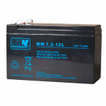 AGM-aku MW Power MW 7.2-12L 12 V 7,2 V UPS-seadmetele APC, Ever, Fideltronik, Eaton, Powerware, Alarmid