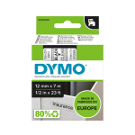 DYMO D1 lint 12mm x7m / must l&auml;bipaistval peal (45010 / S0720500)