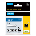 DYMO Rhino vin&uuml;&uuml;lteip 19 mm x 5,5 m / valge sinisel (1805417)