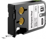 Dymo XTL vin&uuml;&uuml;lteip 12mm x 7m / must valge peal (1868751)