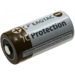 EagleTag 16340 3.7V 750mAh Li-Ion aku - asendab CR123A, DL123A, EL123A, CR17345, CR17350, K123LA.