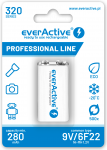 Aku everActive 6F22, HR6FA, HR9F, 6AM6, K9V, PP3 9V 320mAh NiMH