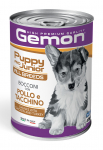 Gemon Dog All Breeds Puppy and Junior Chunks with Chicken and Turkey 415 g | 8009470387866