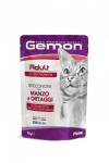 Gemon Cat Pouch Adult Chunkies with Beef and Vegetables 100 g | 8009470300919