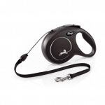 Flexi New Classic M (tape) 8 m, black - dog leash | 4000498022825