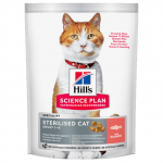 Hills Science Plan Cat Adult Sterilised 1-6 with Salmon 300 g barība kaķiem | 052742071367