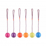 Flamingo rotaļlieta suņiem Tug rope with ball 7 cm Multiple colours | 5400274432098