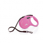 Flexi New Classic M (tape) 5 m, pink - dog leash | 4000498032237