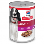 Hills Science Plan Dog Adult 1-6 with Beef 370g | 052742051581