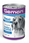 Gemon Dog Medium Adult Chunks with Tuna and Salmon 415 g | 8009470387880