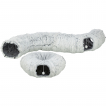 Trixie Cat Harvey Play Tunnel Donut Plush Grey, &oslash; 25 x 160 cm | 4011905825786