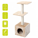 Scratching tree PALAZZO 30x30x90cm Creme | 4047059406199