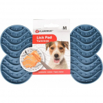 Flamingo LICK PAD YUMMEE SILICONE BONE PETROL M 21,8CM | 5400585132953