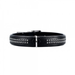 Hunter Collar Modern Art Deluxe 35 nickel Faux Leather black/black | 4016739992208