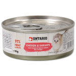 Ontario Cat Kitten Chicken & Shrimps in Broth 95 g | 8595091761593