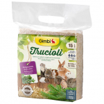 Gimbi Wood Litter n&auml;rilistele ja k&auml;&auml;busk&uuml;&uuml;likutele 15L | 4002064205045