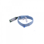 Hunter Leather collar Crystal Orka 50 light blue | 4016739431677