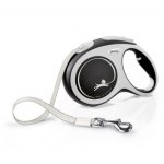 Flexi New Comfort L (tape) 5 m, black - dog leash | 4000498043721