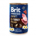 Brit Premium by Nature wet Turkey with Liver 400 g | 8595602561803