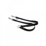 Nylon coupler leash 2 x45 cm melna | 8011391020371
