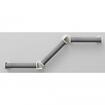 Trixie Cat Wall Set 2 White / Grey 195 x 78 cm | 4011905499611