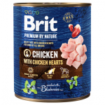 Brit Premium by Nature wet Chicken with Hearts 800 g | 8595602561797