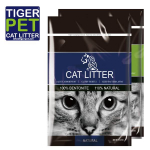 Tiger Pet Natural 10 l - cementējo&scaron;i pakai&scaron;i kaķu tualetei bez aromāta | 8391  | 6901619090991