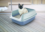 Open cat toilet with border Sonic Medium 44,5x34x18,5 cm, various colors | 8016040105270
