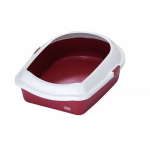 Open cat toilet with border ECO (M) 43x56x14 cm bordo | 4047059130551