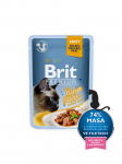 Brit Premium Cat Delicate Fillets in Gravy with Tuna 85g - konservi kaķiem | 8595602570577