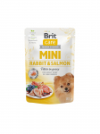 Brit Care Mini wet Rabbit & Salmon fillets in gravy 85 g | 8595602560332