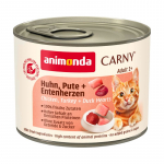 Animonda Carny Cat kana, kalkun, pardi s&uuml;damed 200 g | 4017721837385