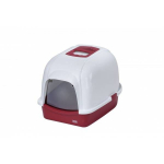 Closed cat toilet MEDIO 43x56x40 cm bordo | 4047059130636
