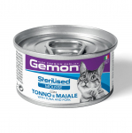 Gemon Cat Sterilised Mousse with Tuna and Pork 85 g | 8009470301046