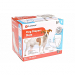 Flamingo DIAPERS DIPY FOR MALE DOGS S 30-46CM 12PCS | 5400585177138