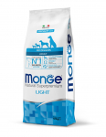 Monge Dog All Breeds Adult Light with Salmon and Rice 12 kg | 8009470011235