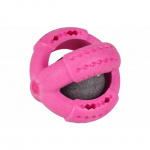 Flamingo dog toy FOAM DINA TENNIS RASPBERRY SCENT PINK 11CM | 5400585072501