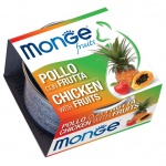 Monge Cat Fruits Adult Chicken Flakes with Fruits 80 g | 8009470013376