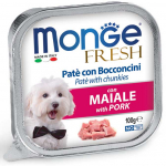 Monge Dog Fresh Pate and Chunkies with Pork 100 g | 8009470013093