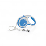 Flexi New Comfort S (tape) 5 m, blue - dog leash | 4000498043530