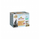 Almo Nature HFC Natural Light Meal Mega Pack tuncis ar garnelēm 4x50g - konservi kaķiem |   | 8001154127713