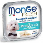 Monge Dog Fresh Pate and Chunkies with Codfish 100 g | 8009470013109