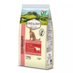 Chat&Chat Cat Expert Premium Adult Gourmand Beef 2 kg | 8001541007734