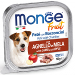 Monge Dog Fruit Pate and Chunkies with Lamb and Apple 100 g | 8009470013222