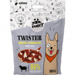 Mr.Bandit Dog Twister keerutatud lambalihapulgad 500 g | 5902414204959