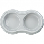 TRIXIE Kahekordne kerge lemmikloomakauss, 2x0,2 l, 11 cm-26x4x14 cm (pak.4) | 4011905249858