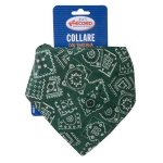 BANDANA NYLON COLLAR GREEN 1,9X35-50 CM | 8011391010815